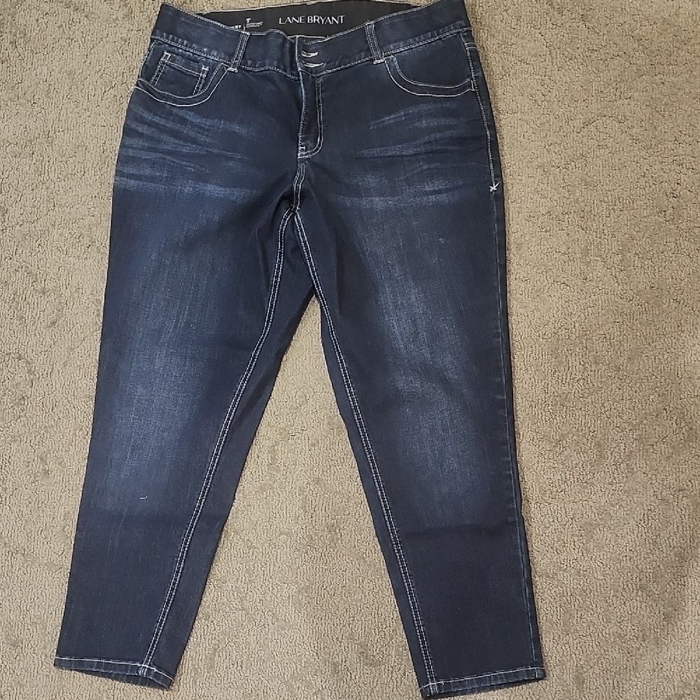 Lane Bryant Women's Deep Indigo Cropped Jeans